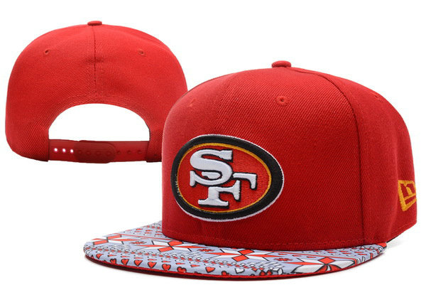 San Francisco 49ers Red Snapback Hat XDF 1 0528